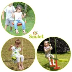 Soulet Pacco Wooden Swing Set -EcoFlora Sales Shop 004494 ZOOM Agres
