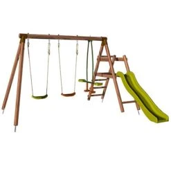 Soulet Figue Climbing Frame With Swings And Slide -EcoFlora Sales Shop 004505