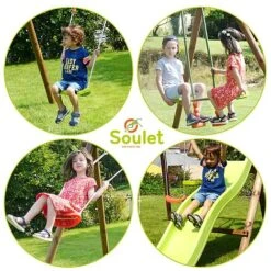 Soulet Figue Climbing Frame With Swings And Slide -EcoFlora Sales Shop 004505 ZOOM Agres