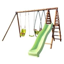 Soulet Colza Wooden Swing Set With Slide -EcoFlora Sales Shop 004510