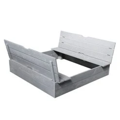 Soulet Sandpit With Folding Benches 120 X 120cm -EcoFlora Sales Shop 004527