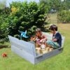 Soulet Sandpit With Folding Benches 120 X 120cm 2 Soulet Sandpit With Folding Benches 120 X 120cm -EcoFlora Sales Shop 004527 AMB 01