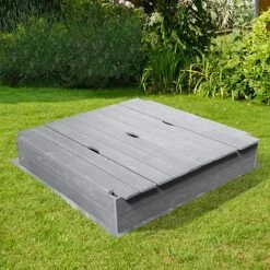 Soulet Sandpit With Folding Benches 120 X 120cm -EcoFlora Sales Shop 004527 AMB 03