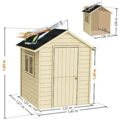 Soulet Garance Playhouse 5 X 4 -EcoFlora Sales Shop 004854 VISUEL DIM PRODUIT