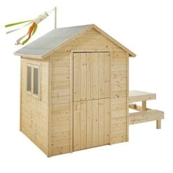 Soulet Tiana Playhouse With Picnic Bench 7 X 4 -EcoFlora Sales Shop 004856 DET 01