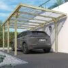 Cerland Jean Wooden Carport 3 X 5m -EcoFlora Sales Shop 004919 AMB HD