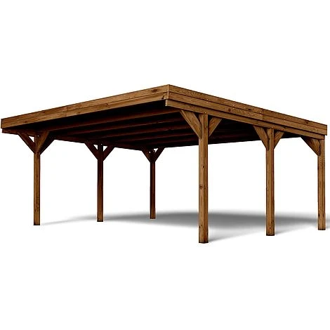 Cerland Victor Double Wooden Carport 6 X 5m 5 Cerland Victor Double Wooden Carport 6 X 5m - Image 3