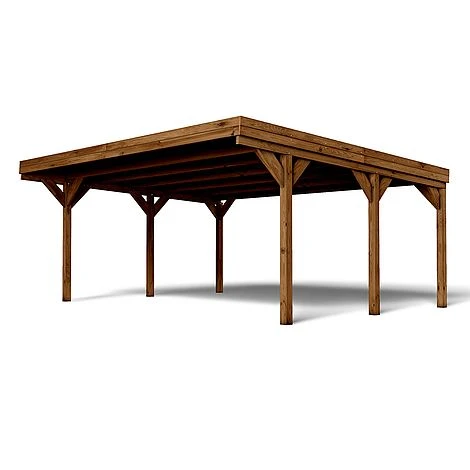 Cerland Victor Double Wooden Carport 6 X 5m 4 Cerland Victor Double Wooden Carport 6 X 5m - Image 2