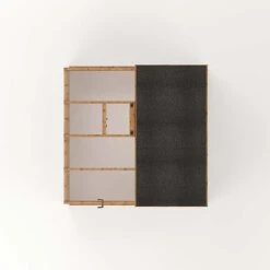 Waltons 8 X 8 Wooden Shiplap Tongue And Groove Greenhouse And Combi Garden Storage Shed -EcoFlora Sales Shop 005 00012010