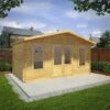 5m X 3m Retreat Log Cabin - 28mm Double Glazed -EcoFlora Sales Shop 0634AXNE0503HGDD2MW Mercia Garden 4 MainDC