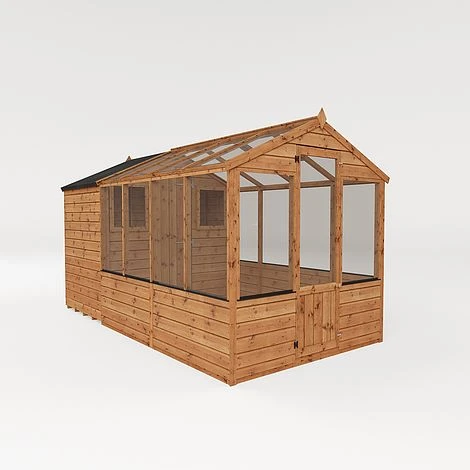 Waltons 12' X 6' Apex Greenhouse With Shed Extension 7 Waltons 12' X 6' Apex Greenhouse With Shed Extension - Image 5