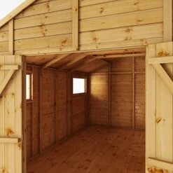 Waltons 14' X 10' Premium Shiplap Apex Roof Garden Workshop Shed -EcoFlora Sales Shop 14x10 Premium Shiplap Apex Workshop Detail001