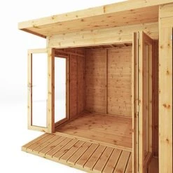 Waltons 10 X 8 Wooden Shiplap Tongue And Groove Contemporary Summerhouse With Side Shed 17 Waltons 10 X 8 Wooden Shiplap Tongue And Groove Contemporary Summerhouse With Side Shed -EcoFlora Sales Shop 20220811 SI 003 001 0022 Summerhouse DT Shiplap Pent 10x8 Shed Area Detail001