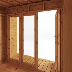 Waltons 10 X 8 Wooden Shiplap Tongue And Groove Contemporary Summerhouse With Side Shed 21 Waltons 10 X 8 Wooden Shiplap Tongue And Groove Contemporary Summerhouse With Side Shed -EcoFlora Sales Shop 20220812 SI 003 001 0022 Summerhouse DT Shiplap Pent 10x8 Shed Area Detail005