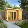 Waltons 10 X 8 Wooden Shiplap Tongue And Groove Contemporary Summerhouse With Side Shed -EcoFlora Sales Shop 20220816 SI 003 001 0022 Summerhouse DT Shiplap Pent 10x8 Shed Area W3 MainDC