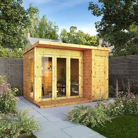 Waltons 10 X 8 Wooden Shiplap Tongue And Groove Contemporary Summerhouse With Side Shed 3 Waltons 10 X 8 Wooden Shiplap Tongue And Groove Contemporary Summerhouse With Side Shed