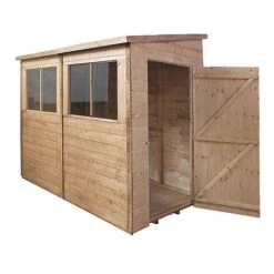 Waltons 8 X 4 Premium Shiplap Tongue And Groove Pent Roof Garden Storage Shed -EcoFlora Sales Shop 30020dpi20edits 0005 Layer20420copy4