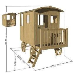 Soulet Carry Shepherds Hut Playhouse 6 X 8 -EcoFlora Sales Shop 782856 VISUEL DIM PRODUIT