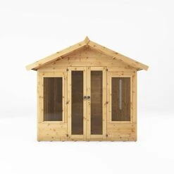 Waltons 8' X 8' Apex Summerhouse -EcoFlora Sales Shop 8x8 Sussex Summerhouse Front