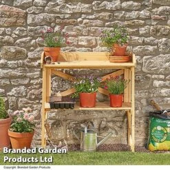 Garden Grow Wooden Two-Tier Potting Bench -EcoFlora Sales Shop BENC POTTING T41739