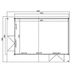 Doddington Log Cabin 4m X 5.9m 9 Doddington Log Cabin 4m X 5.9m -EcoFlora Sales Shop Doddington20plan