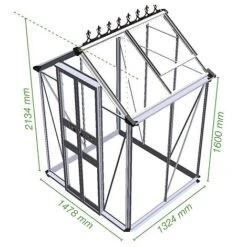 Eden Birdlip 4x4 Greenhouse -EcoFlora Sales Shop EDEN T65627 C h