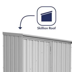 Absco Space Saver 5' X 3' Pent Roof Outdoor Metal Garden Storage Shed - 4 Colours Available -EcoFlora Sales Shop ESDXL20MET001 300dpi 2