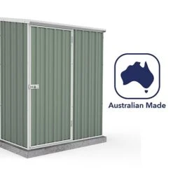 Absco Space Saver 5' X 3' Pent Roof Outdoor Metal Garden Storage Shed - 4 Colours Available -EcoFlora Sales Shop ESDXL20MET002 300dpi 7