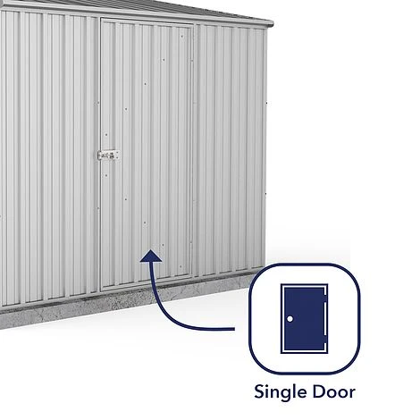 Absco Space Saver 7'5 X 5' Pent Roof Outdoor Metal Garden Storage Shed - 4 Colours Available 8 Absco Space Saver 7'5 X 5' Pent Roof Outdoor Metal Garden Storage Shed - 4 Colours Available - Image 6