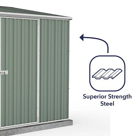 Absco Space Saver 7'5 X 5' Pent Roof Outdoor Metal Garden Storage Shed - 4 Colours Available 9 Absco Space Saver 7'5 X 5' Pent Roof Outdoor Metal Garden Storage Shed - 4 Colours Available - Image 7