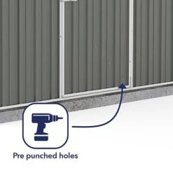 Absco Space Saver 7'5 X 5' Pent Roof Outdoor Metal Garden Storage Shed - 4 Colours Available 17 Absco Space Saver 7'5 X 5' Pent Roof Outdoor Metal Garden Storage Shed - 4 Colours Available -EcoFlora Sales Shop ESDXL20MET100 300dpi 5