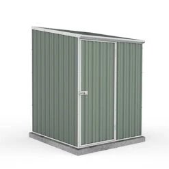 Absco Space Saver 5' X 5' Pent Roof Outdoor Metal Garden Storage Shed - 4 Colours Available 13 Absco Space Saver 5' X 5' Pent Roof Outdoor Metal Garden Storage Shed - 4 Colours Available -EcoFlora Sales Shop ESDXL20MET105 White Background 01