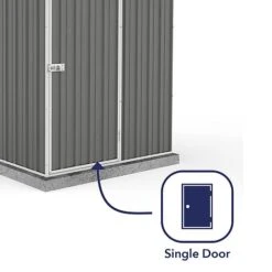 Absco Space Saver 5' X 5' Pent Roof Outdoor Metal Garden Storage Shed - 4 Colours Available 18 Absco Space Saver 5' X 5' Pent Roof Outdoor Metal Garden Storage Shed - 4 Colours Available -EcoFlora Sales Shop ESDXL20MET106 3