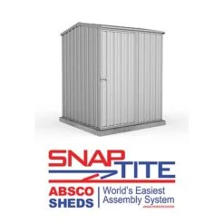 Absco Premier 5' X 5' Reverse Apex Roof Outdoor Metal Garden Storage Shed - 2 Colours Available -EcoFlora Sales Shop ESDXL20MET113 1