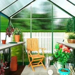 Garden Grow Traditional Greenhouse 6.2 X 6.2 X 6.6ft - Green -EcoFlora Sales Shop G0467 5
