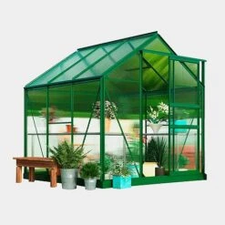 Garden Grow Traditional Greenhouse 6.2 X 6.2 X 6.6ft - Green -EcoFlora Sales Shop G0467 7