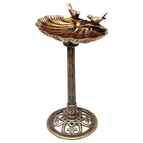 Kingfisher Bronze Effect Plastic Bird Bath 4 Kingfisher Bronze Effect Plastic Bird Bath - Image 2