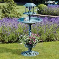 EcoFlora Sales Shop 40 Happy Beaks Bird Hotel With Solar Light