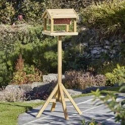 Nature’s Market Premium Bird Table With Built-in Feeder