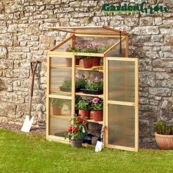 Garden Grow Three-Tier Wooden Cold Frame -EcoFlora Sales Shop G3919 lead