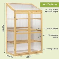 Garden Grow Three-Tier Wooden Cold Frame -EcoFlora Sales Shop G391920Garden20Grow20320tier20cold20frame20annotated202000x2000