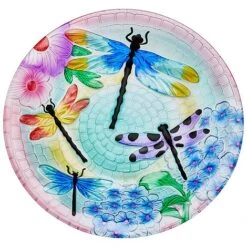 Garden Gear 18-Inch Glass Birdbath With Stand -EcoFlora Sales Shop G4508 CO 4