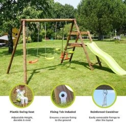 Soulet Figue Climbing Frame With Swings And Slide -EcoFlora Sales Shop Infographics20Images11