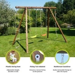 Soulet Ernest Wooden Swing Set -EcoFlora Sales Shop Infographics20Images9