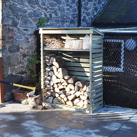 Wooden Log Store 3 Wooden Log Store