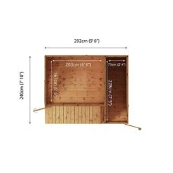 Waltons 10 X 8 Wooden Shiplap Tongue And Groove Contemporary Summerhouse With Side Shed 25 Waltons 10 X 8 Wooden Shiplap Tongue And Groove Contemporary Summerhouse With Side Shed -EcoFlora Sales Shop Product Spec Drawing SI 003 001 0022 Floor20Plan