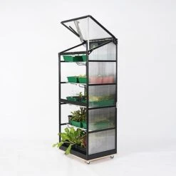 Sprout S10 - Climate Controlled Mini Greenhouse 9 Sprout S10 - Climate Controlled Mini Greenhouse -EcoFlora Sales Shop S10trolleyright