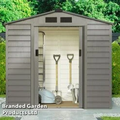 Waltons Apex Metal Shed 7 X 4.2FT -EcoFlora Sales Shop SHED APEXGREYA S47803