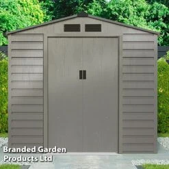 Waltons Apex Metal Shed 7 X 4.2FT -EcoFlora Sales Shop SHED APEXGREYA S47804