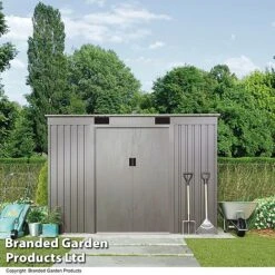Waltons Pent Metal Shed 6.6 X 3.9ft 25 Waltons Pent Metal Shed 6.6 X 3.9ft -EcoFlora Sales Shop SHED PENTGREYA B48421